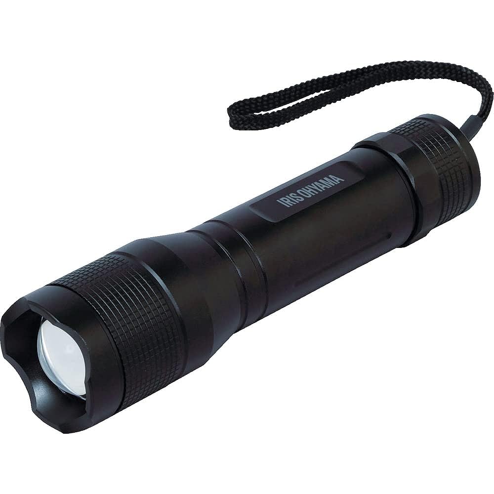 Iris Ohyama LED Flashlight Handy Light Zoom Function Latest Powerful Disaster Prevention Goods Disaster Prevention Camping Climbing