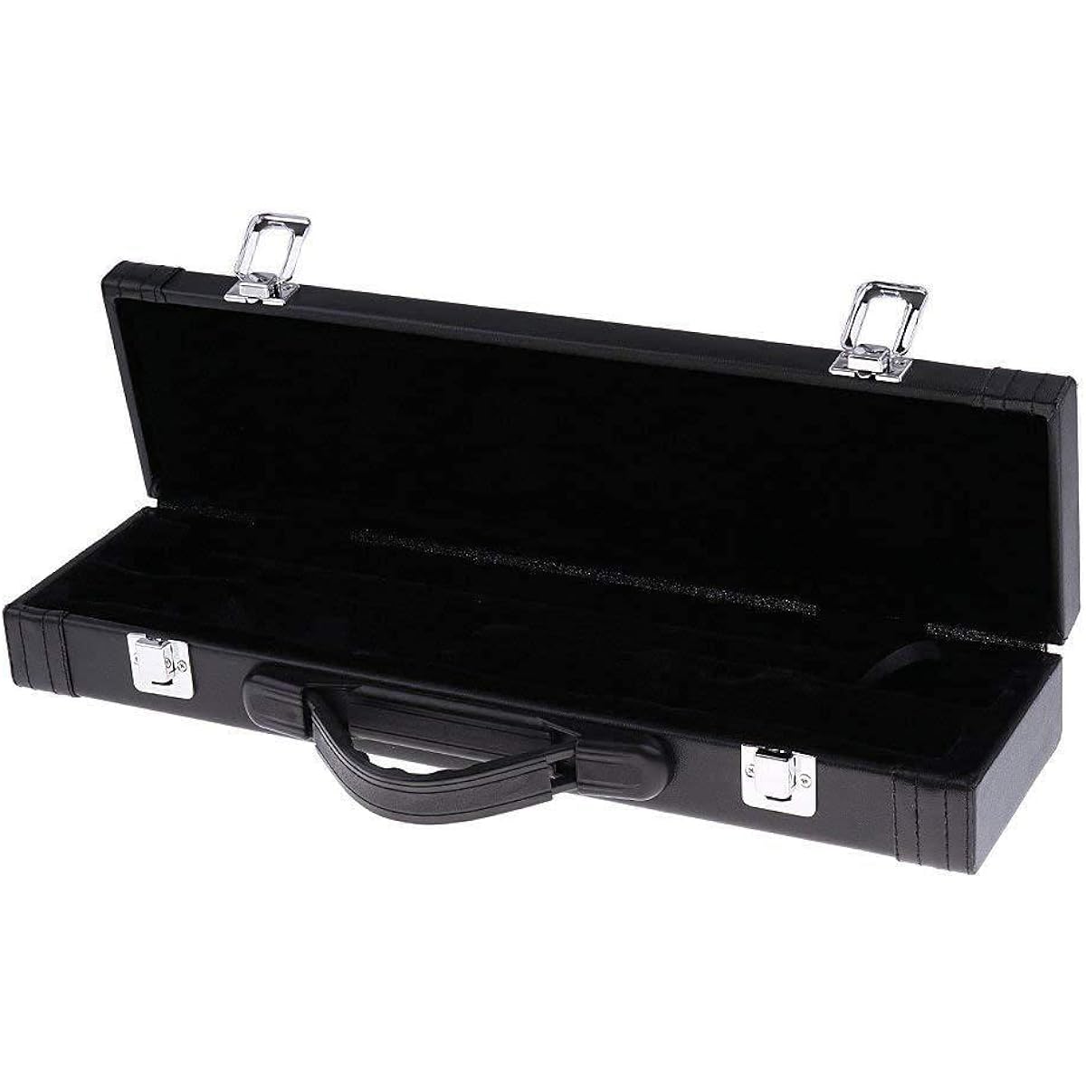 Jiayouy Lightweight Flute Hard Case Cover 17 Holes Flute Box with Lock Latch and Plush Lining for Flute Player Musician Gift