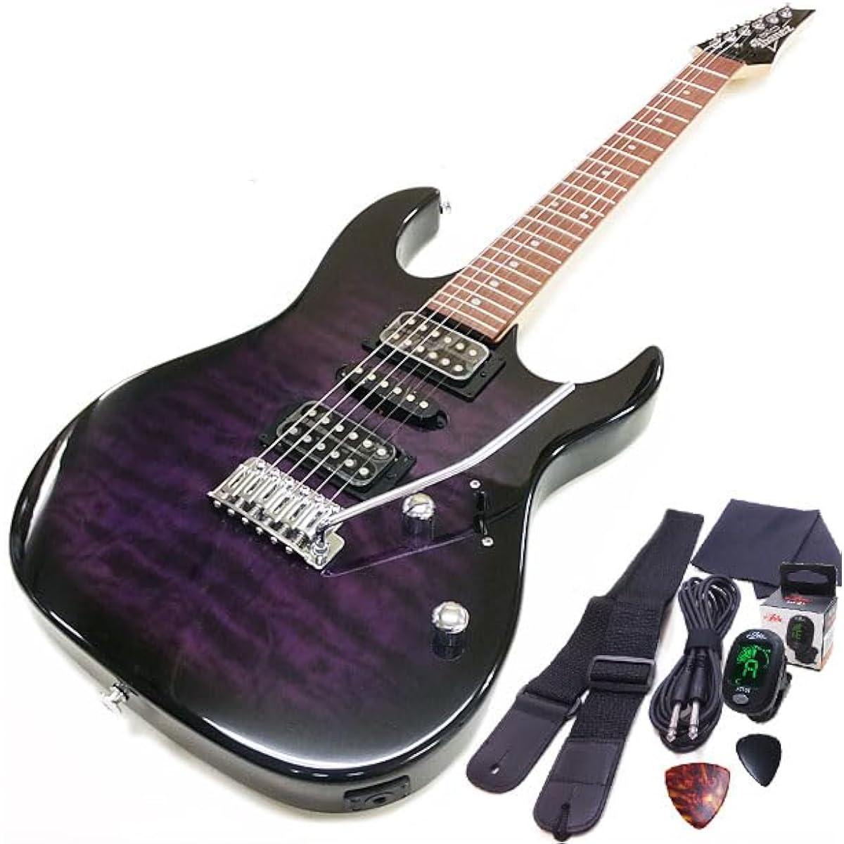 Gio Ibanez GRX70QA TVT Electric Guitar for Beginners 7-Piece Light Basic Set [98765]