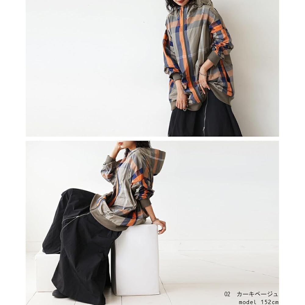 [antiqua] ZE-01027 Women's Zip Parka Long Sleeve