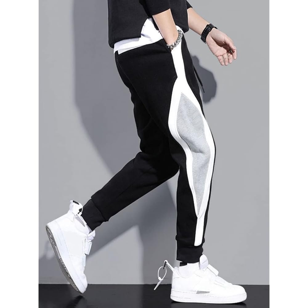 [Bubu Ohana] Jersey Bottom Pants Track Easy Drawcord Casual Thin Men's
