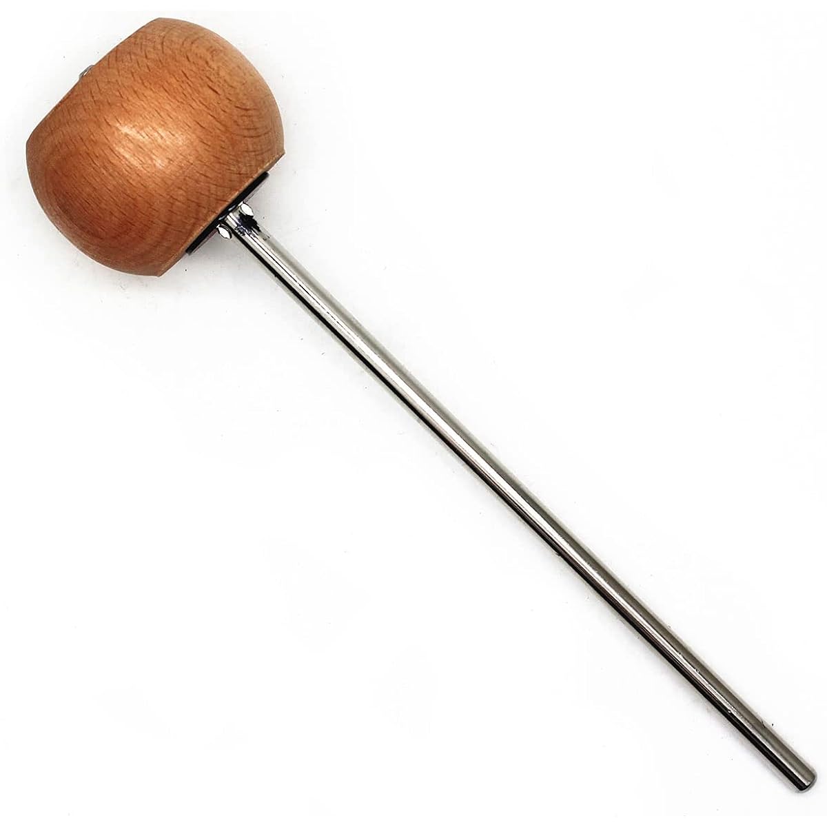 TUOREN Kick Bass Drum Pedal Mallet Beater Head Percussion Accessory (Natural Wood)