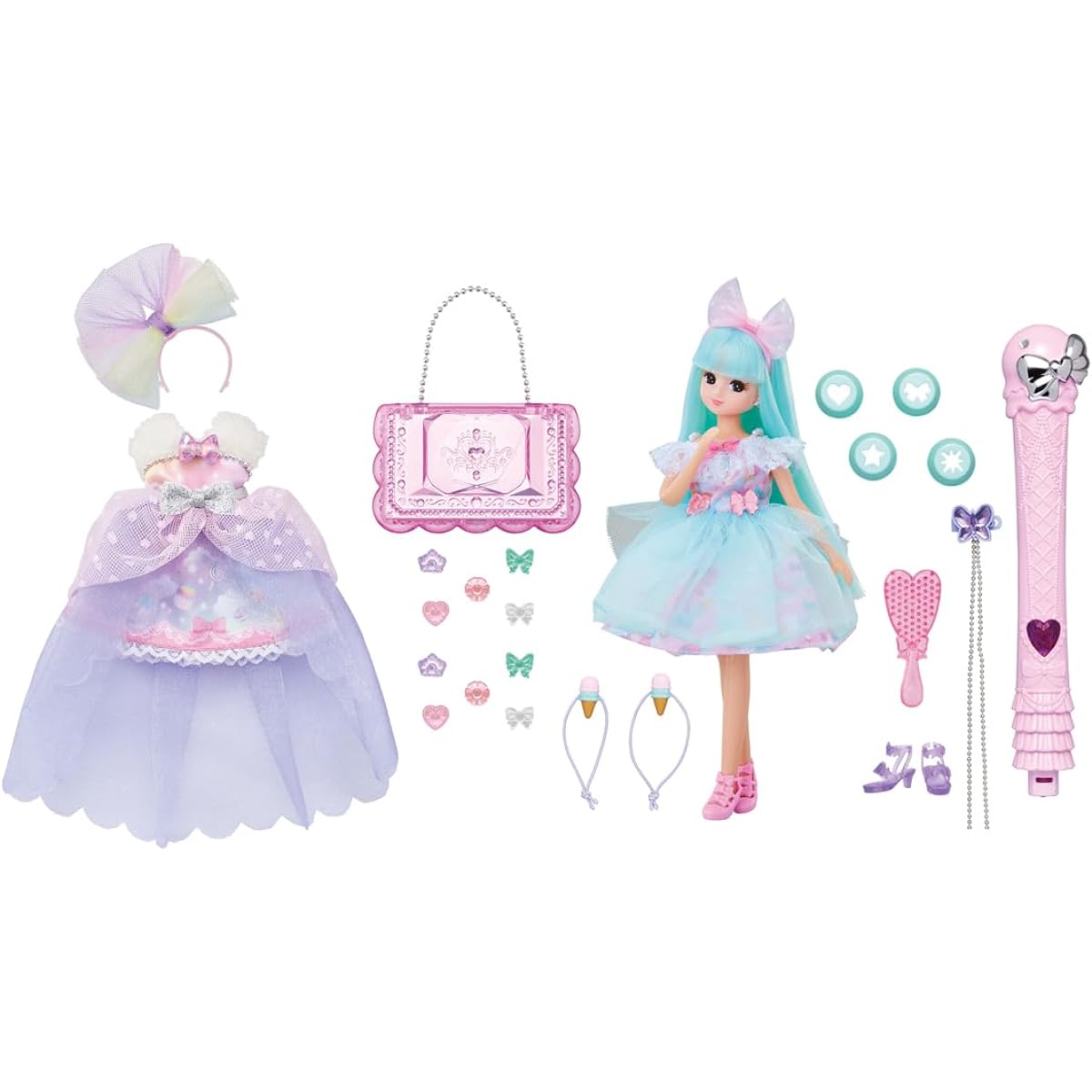 Takara Tomy Licca-chan Kiratto Karachen Gelato Rika-chan Deluxe Dress-up Play Toy Ages 3+