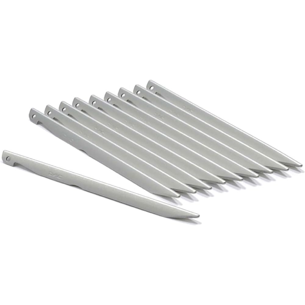 PuroMonte Outdoor Camping Tent Peg Set of 10 Aluminum Color Pegs