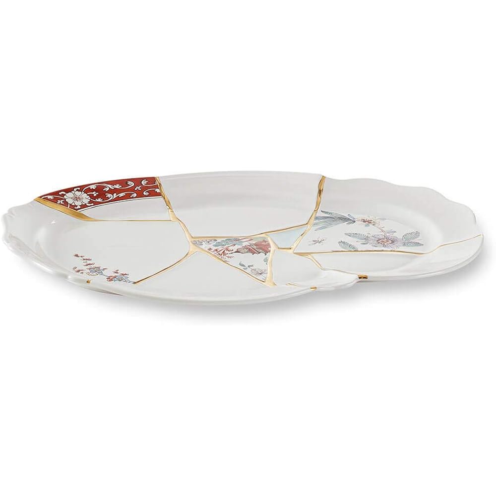 SELETTI Design Accessory Multicolor W42.5 x D29.5 x H3.5cm kintsugi Tray 124132