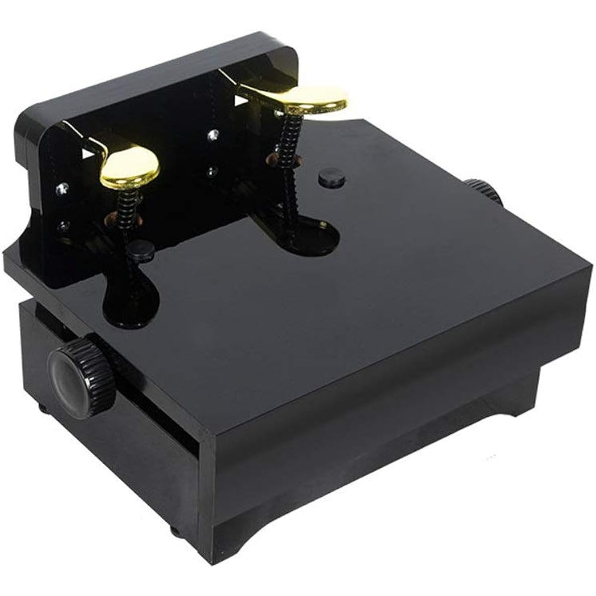 Piano Auxiliary Pedal Electronic Piano Assists Two Pedals and Footrest Children's Piano Lifting Pedal Universal Piano Pedal (Color: Black, Size: 14x38x35cm)