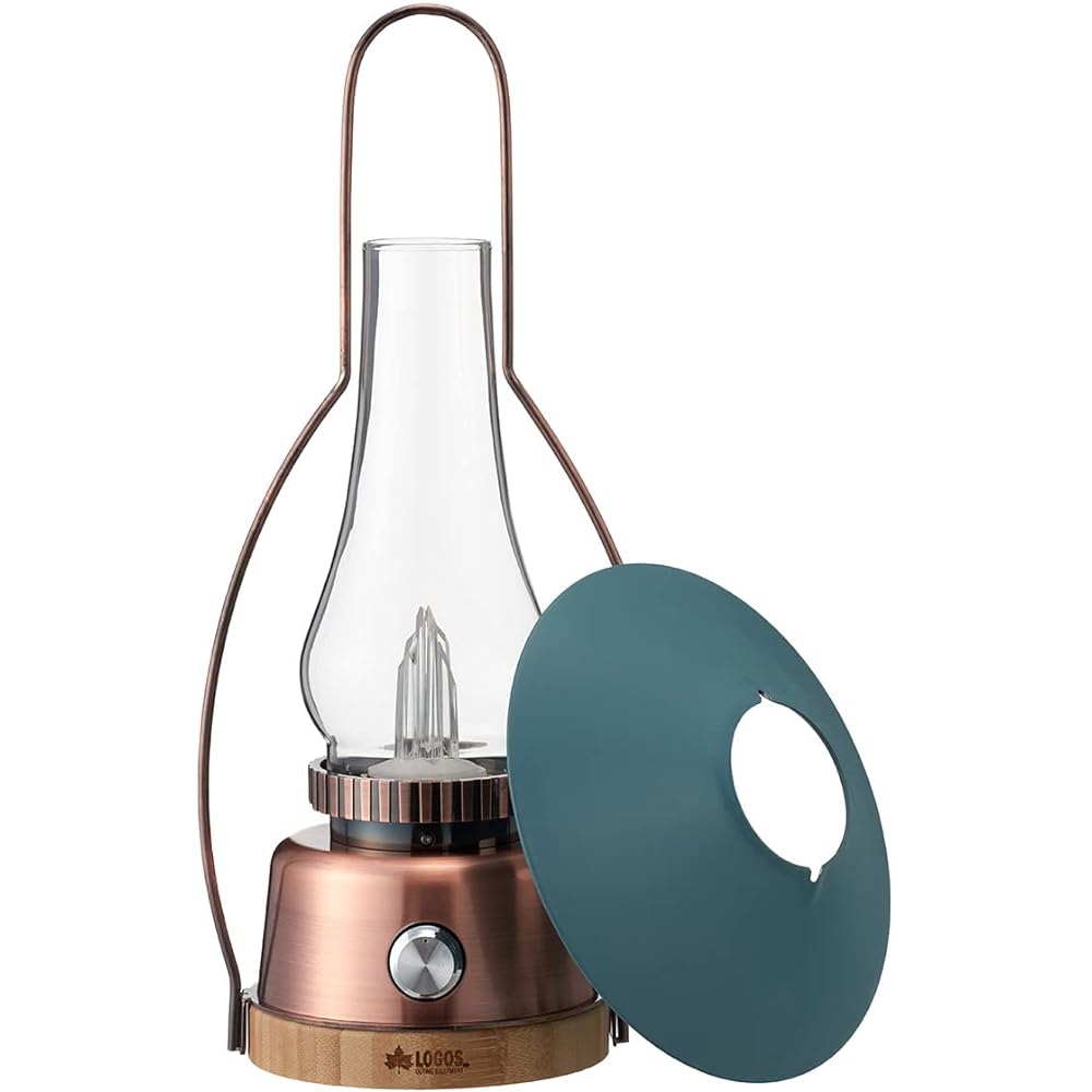 LOGOS Bamboo Flickering Classico Lodge Lantern 74175025 Brown
