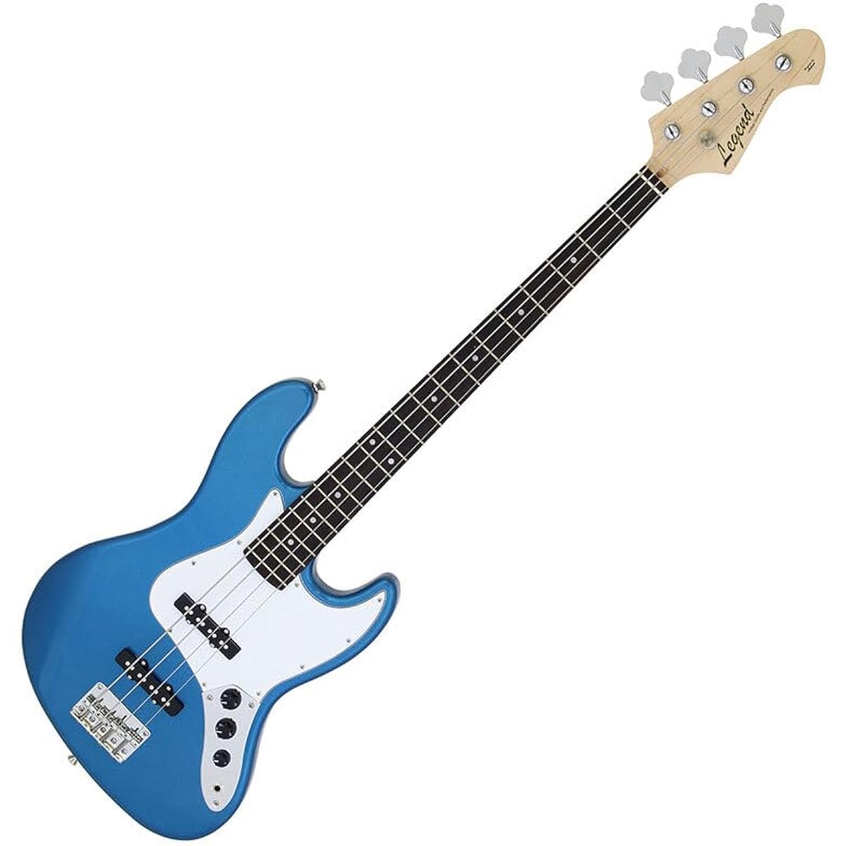 LEGEND LJB-Z Metallic Blue Bass Beginner 12-piece Set [Fender Amplifier Included] Jazz Bass Type Legend