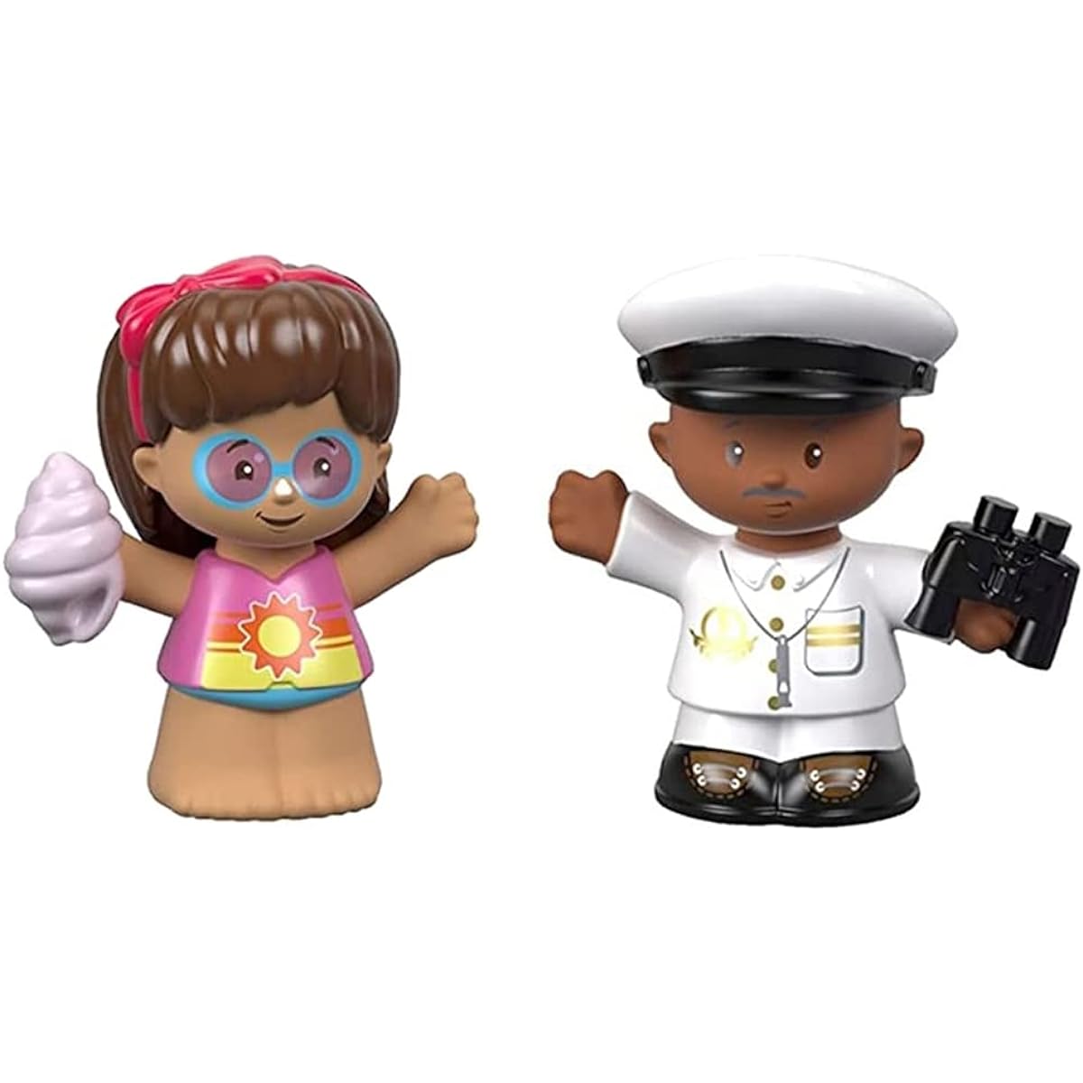 Replacement Parts for Fisher-Price Little People Travel Together Friend Ship - FHD92 ~ Captain Beau and Mia Replacement Figures