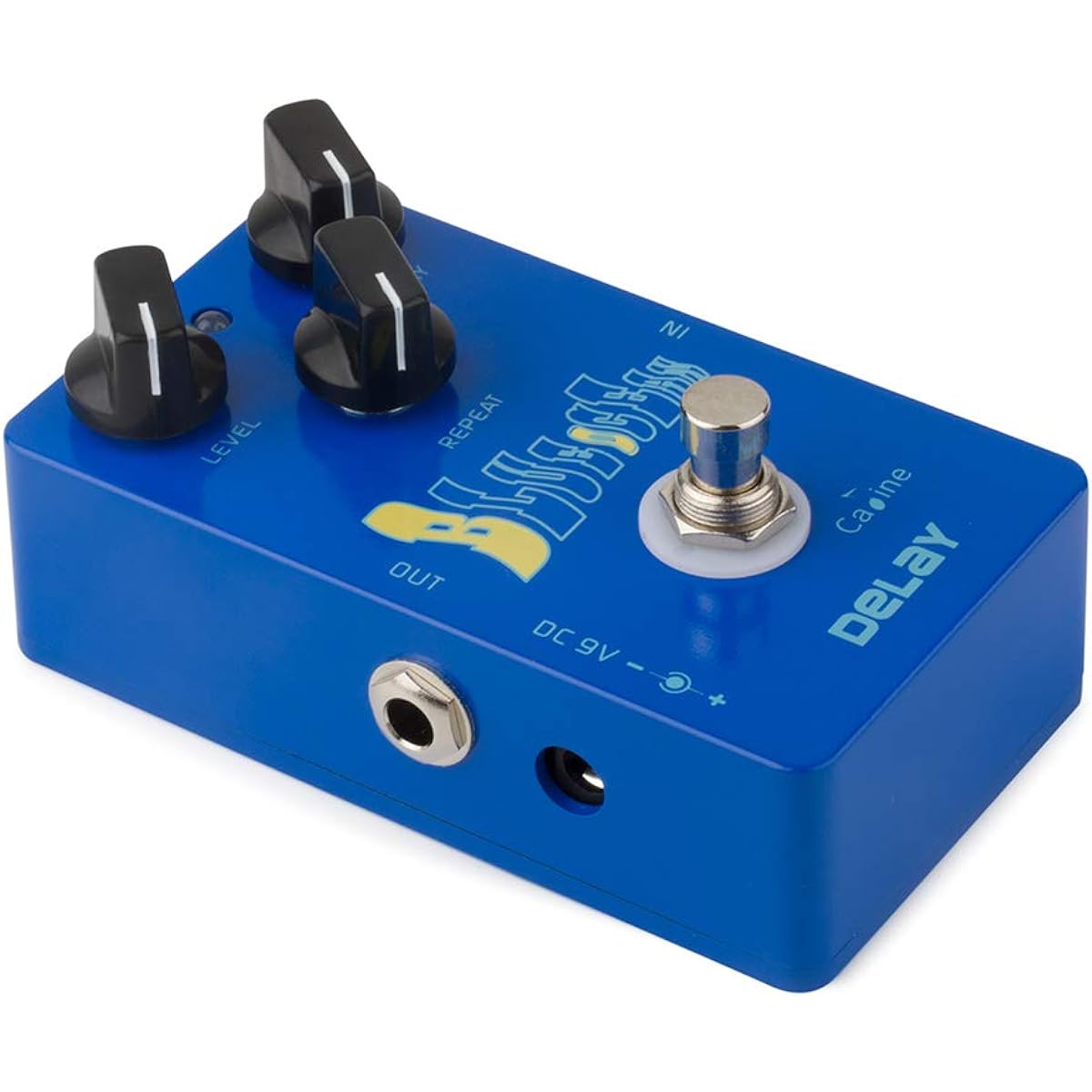 Caline Electric Guitar Effect Pedal Digital Delay True Bypass Bass Guitar Effect Pedal with Aluminum Alloy Housing Blue Ocean CP-19