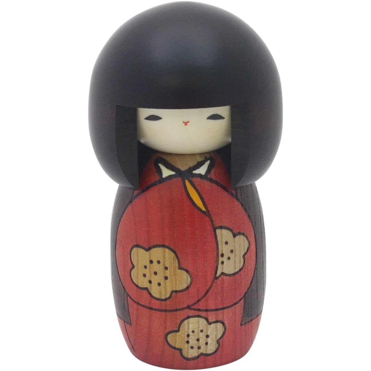 Usaburo Kokeshi Figurine Red Total length: 13cm Good day C176