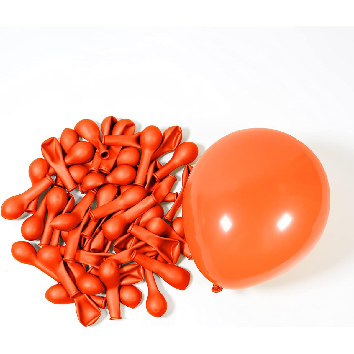 JOGAMS 5 Inch Orange Balloons 100 Pack Latex Party Balloons for Birthday Party Small Balloons Baby Shower/Wedding/Anniversary/Party Decorations