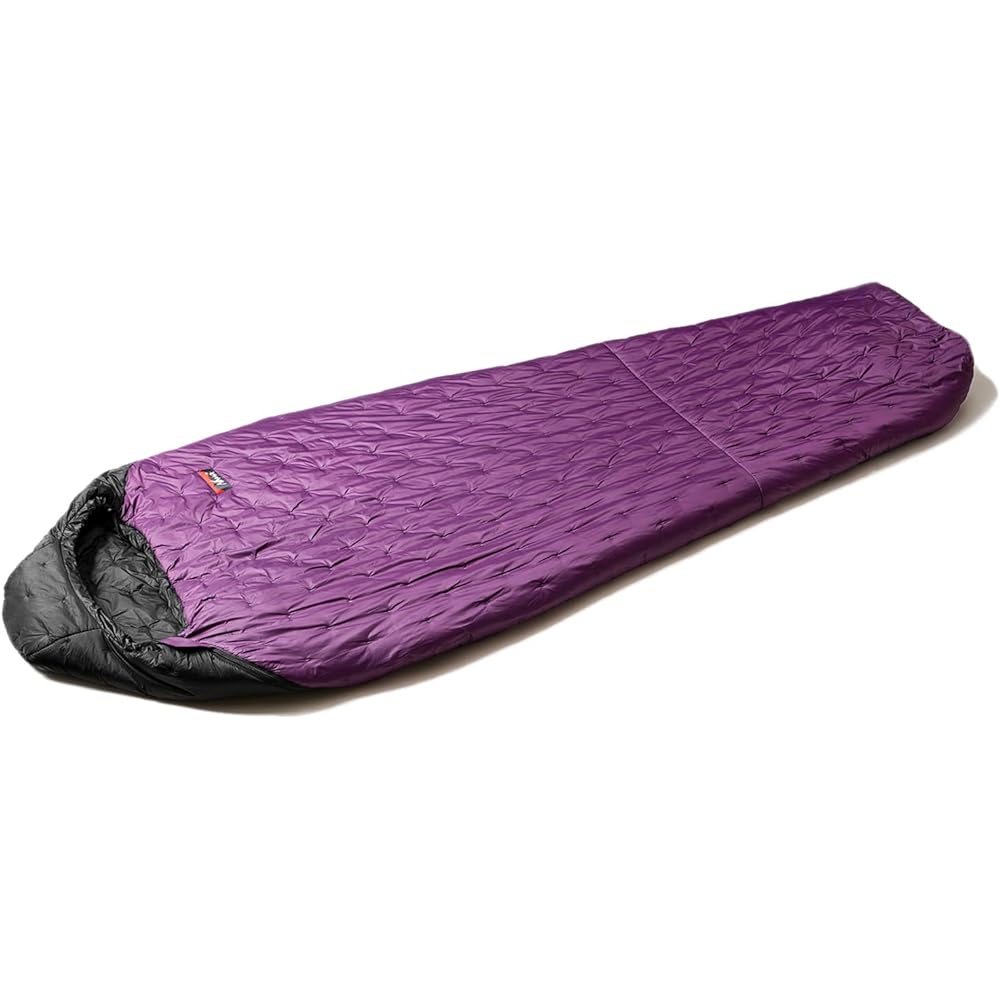 [NANGA] DOTTED PADDING BAG PUR×BLK Purple/Black Mummy-shaped sleeping bag