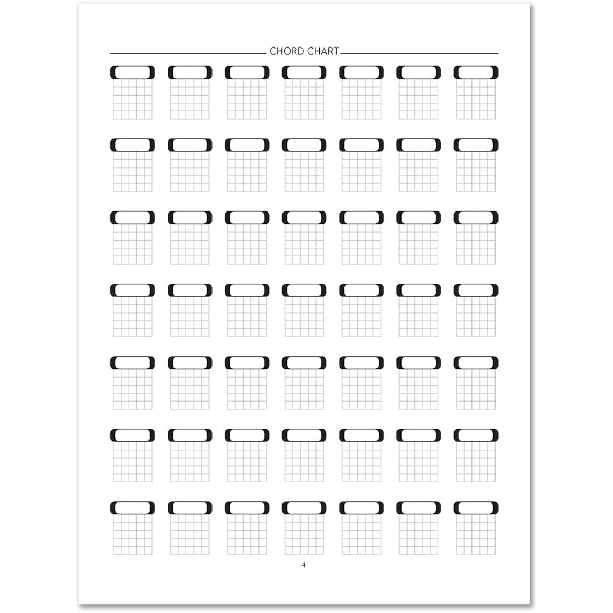 BookFactory Guitar Tableture Notebook/Guitar Journal - 168 Pages, Imitation Leather Cover, Smyth Sewn Hardbound, 8 7/8 x 11 1/4 Inch Tab Format (LOG-168-LCR-A-(Guitar Table)-Main)