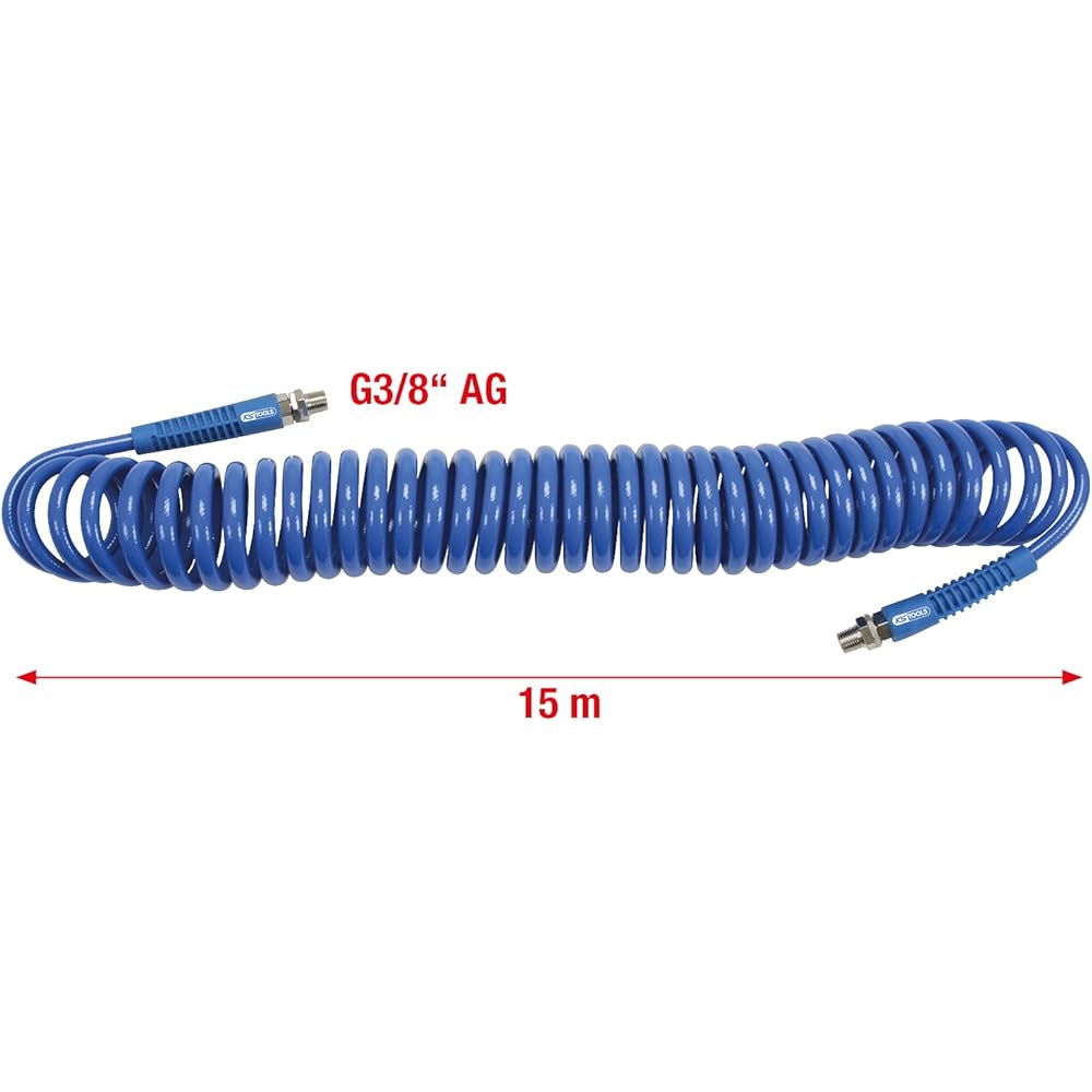 KS TOOLS PU pneumatic spiral hose 10mm PU pneumatic spiral hose 10mm 515.3340