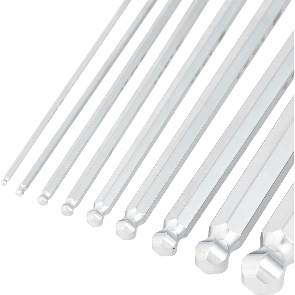 TONE Short neck long ball point L type wrench set BL900S Contents 9 items