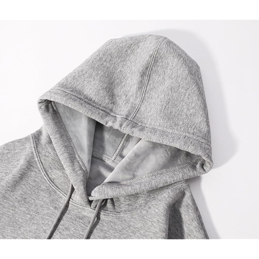 [EASTEMPO] Men's Parka, Spring, Brushed Lining, Long Sleeve, Pullover, Thick, Stylish, Plain, Loose, Large Size