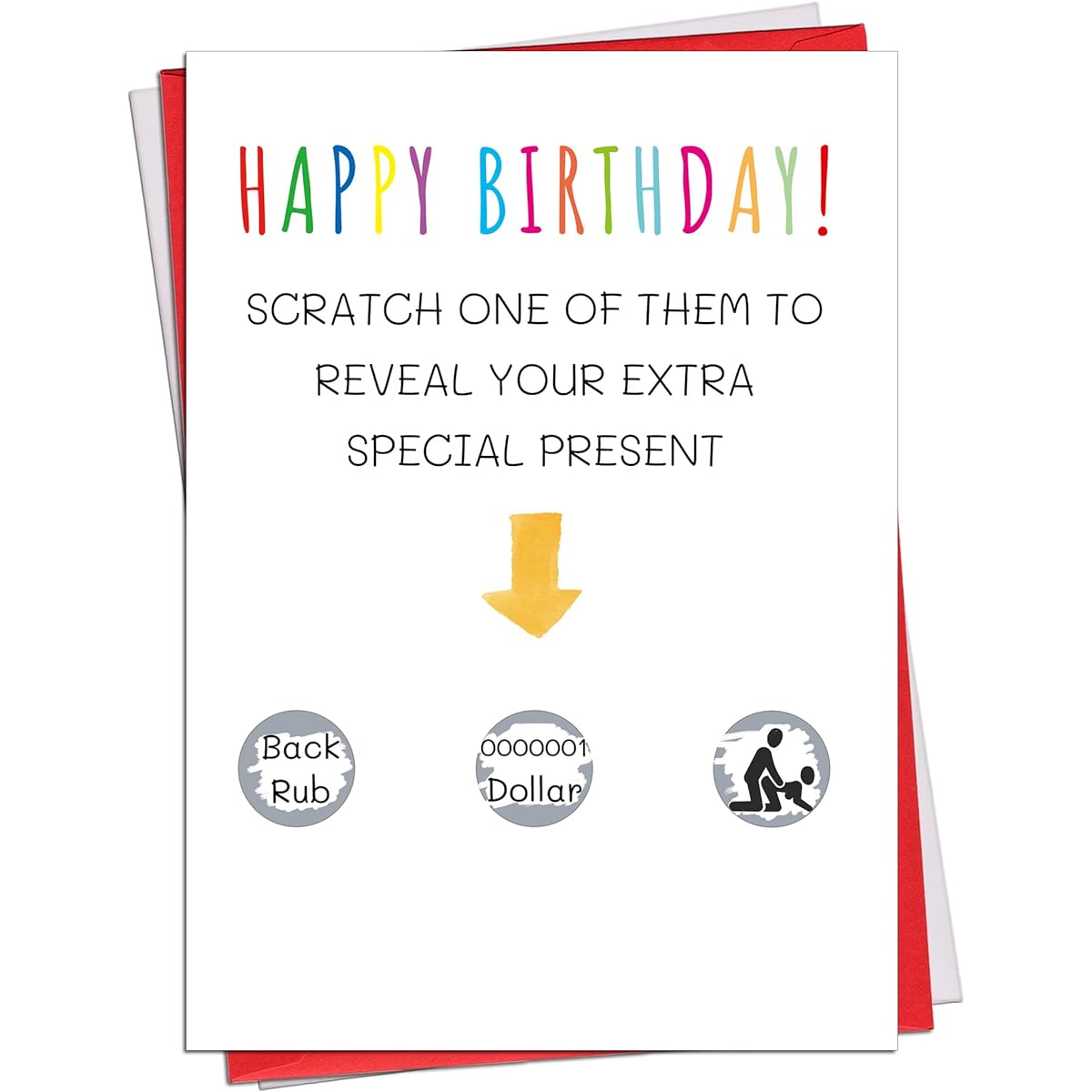Ikassong Funny Card with 2 Envelopes 5.3" x 7.6" #14