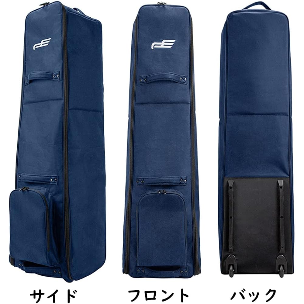 PlayEagle Golf Bag Cover Golf Travel Cover with Wheels Foldable Golf Aviation Bag Golf Bag Travel Case Wear-resistant