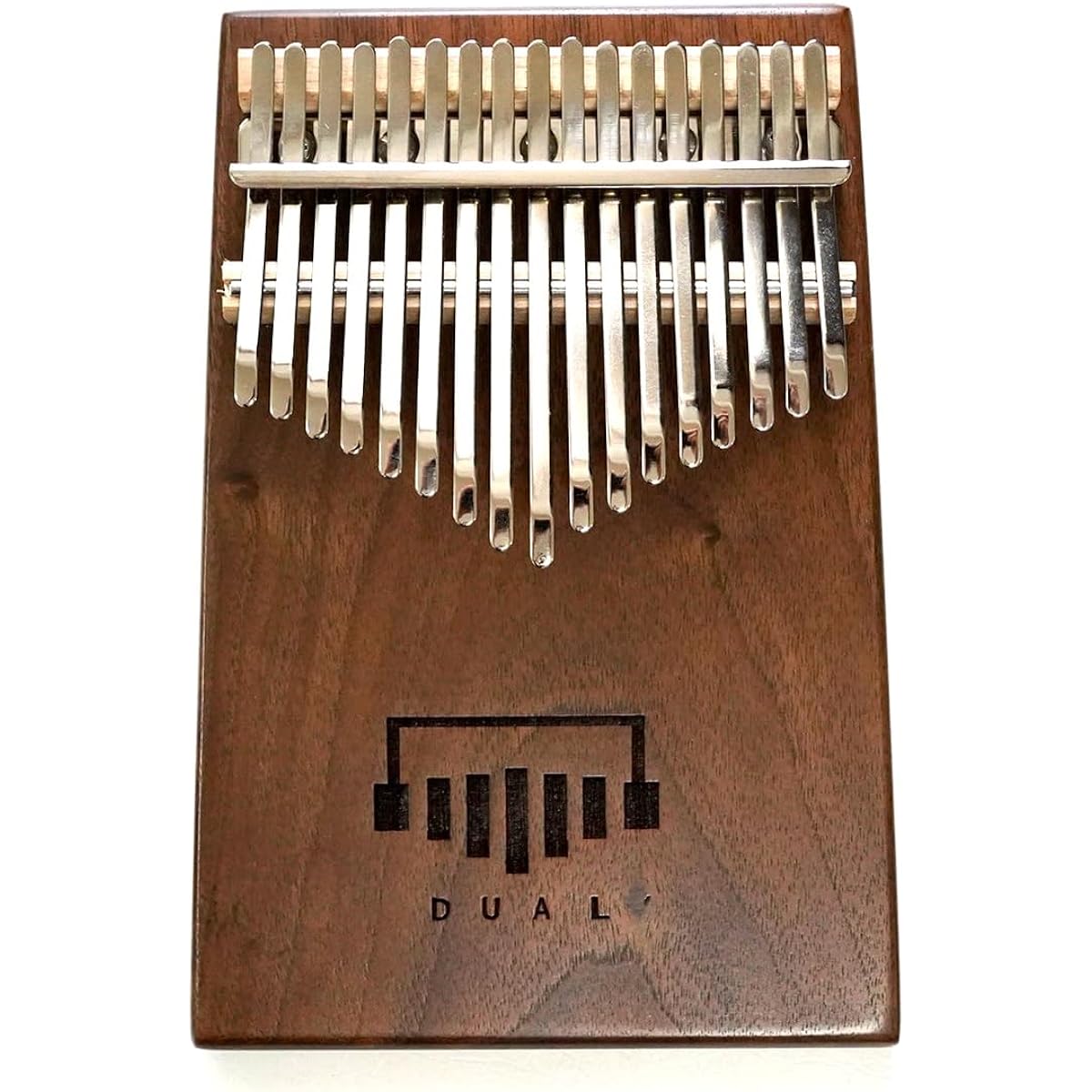 April Yang Dual D1 Kalimba, made of walnut wood and equipped with a pickup, genuine Japanese product