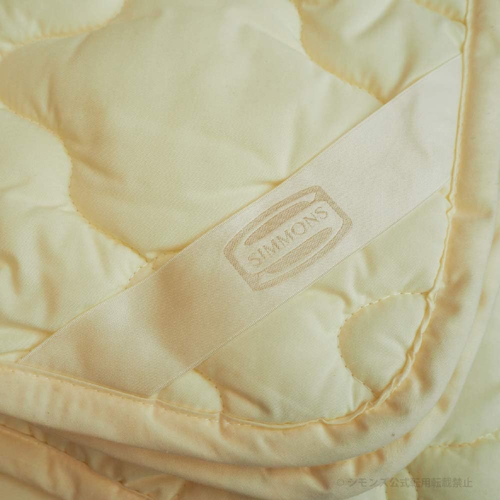 Simmons Genuine Bed Pad Single New Fiber Bed Pad 97cm x 195cm Polyester Washable Made in Japan LG1002A White