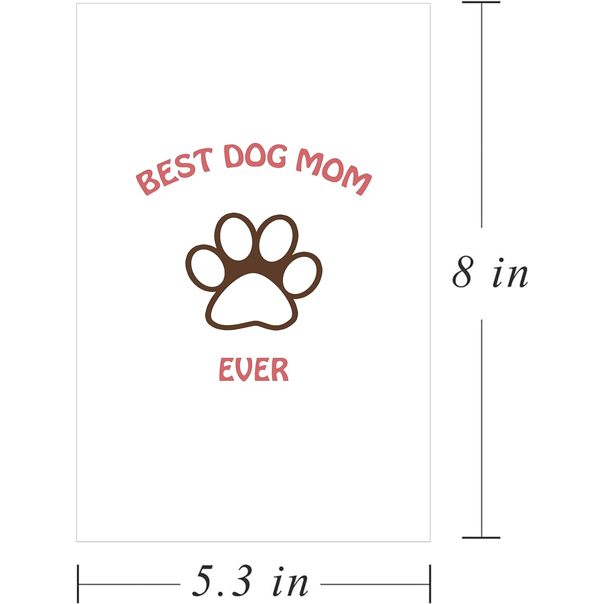 Best Dog Mom Ever Cards, Birthday Mother's Day Cards for Dog Lovers, Funny Cards for Dog Lovers