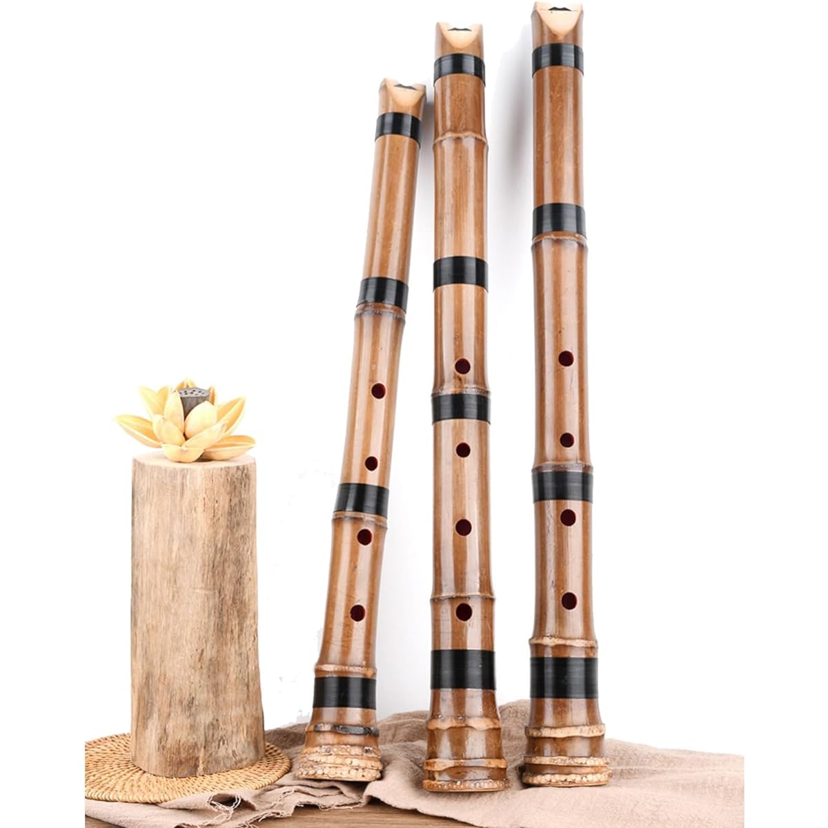 Jinchuan Shakuhachi 1 foot 8 inches D tube Shakuroku 1 foot 6 inches E tube Qinko-ryu high-grade tube Shintake (Guizhu) (wind line E tube-1 foot 6 inches)