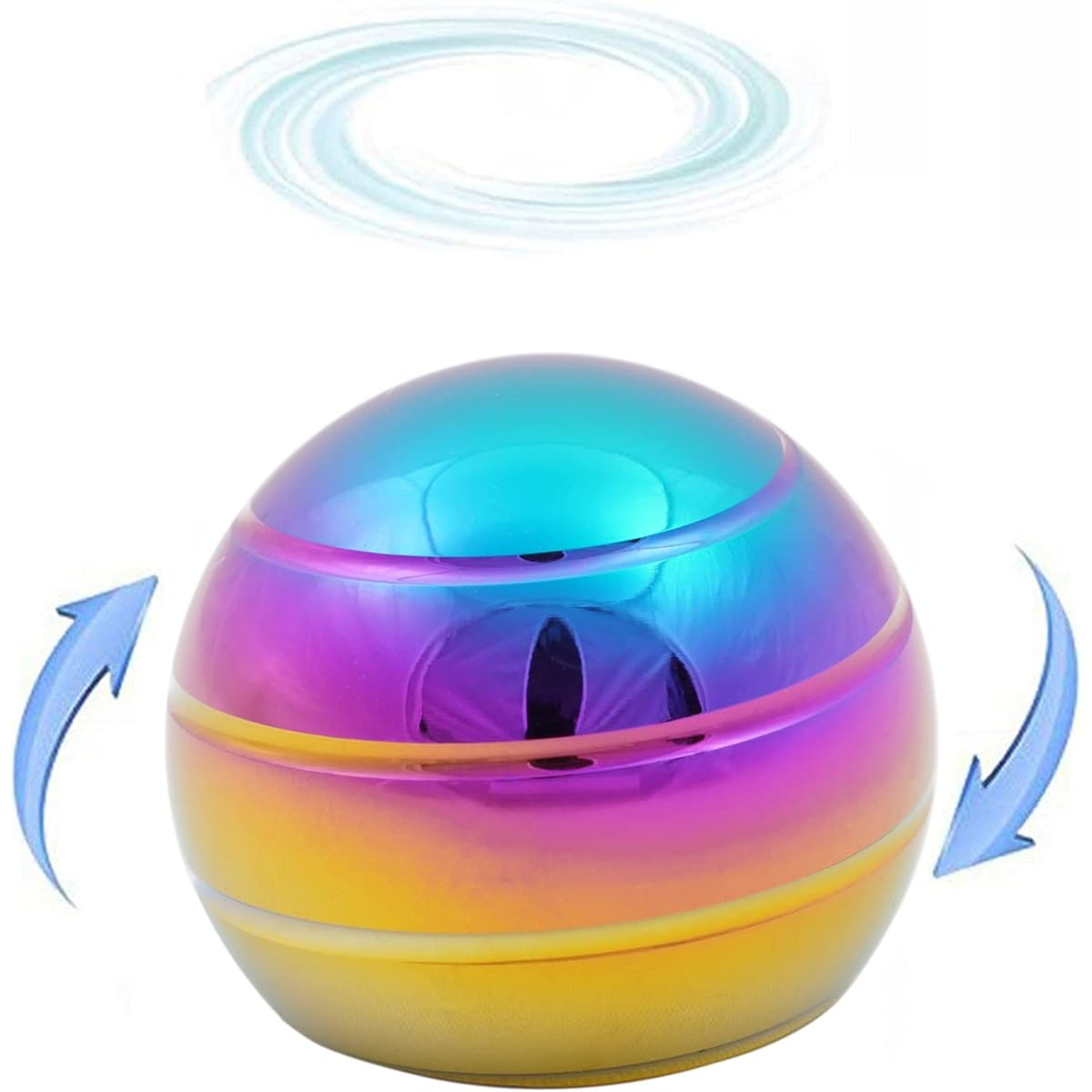 Desk Kinetic-Toys Cool Gadgets for Fidgets:Cool Stuff Game Toys for Adults Teens Kids Stress Relief Optical Illusion Gifts for Office School Home Men Women 300s Spinning