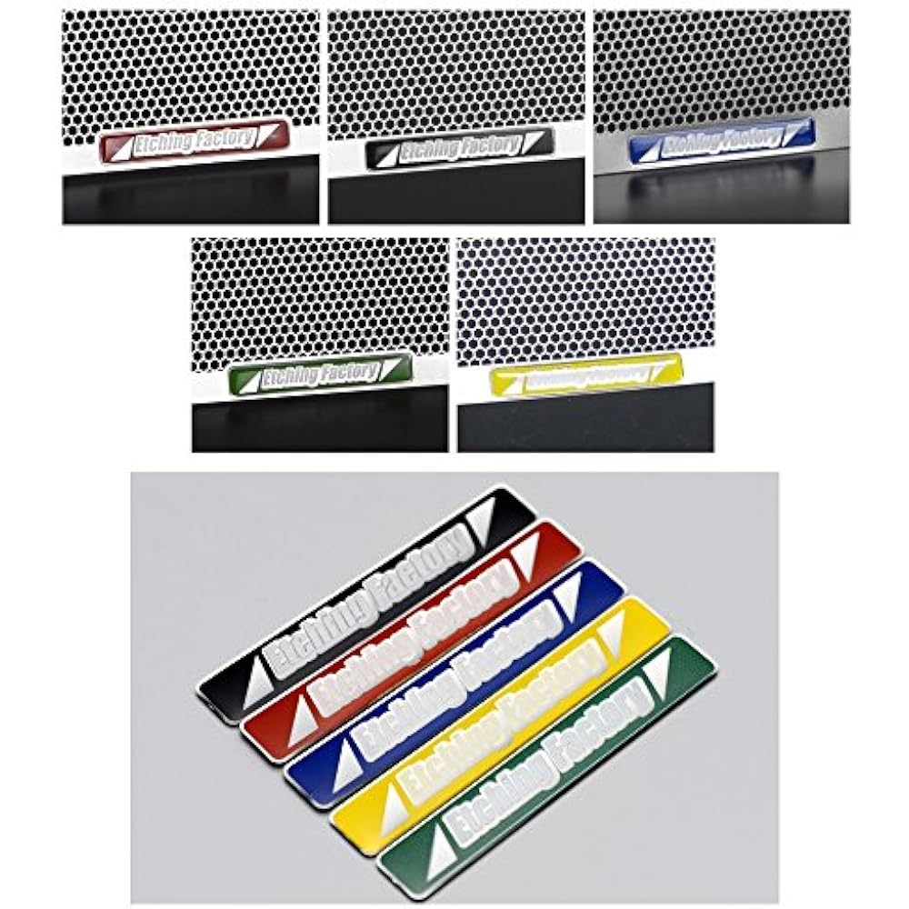 ETCHING FACTORY Core Guard Radiator Guard Emblem: Yellow Stainless Silver FZ-1 06- RGY-FZ1-00