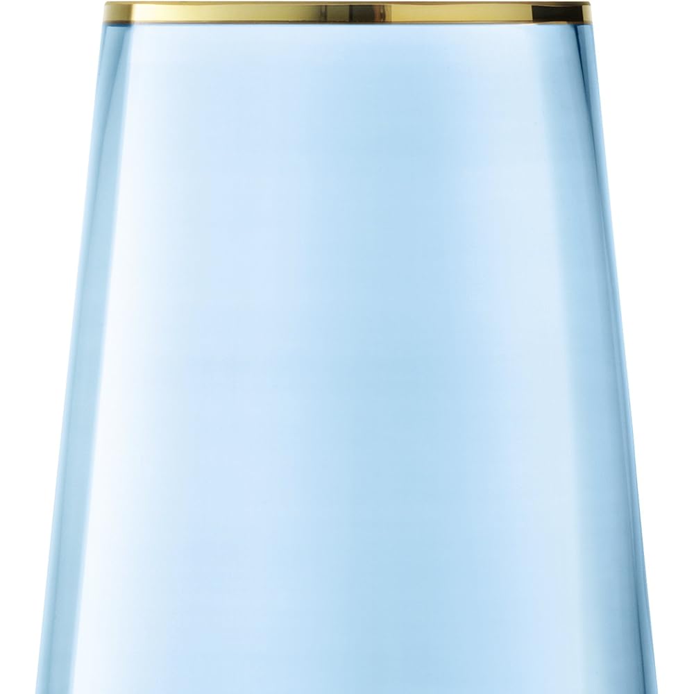 LSA Flower Vase Blue Height 26cm SORBET G1436-26-204
