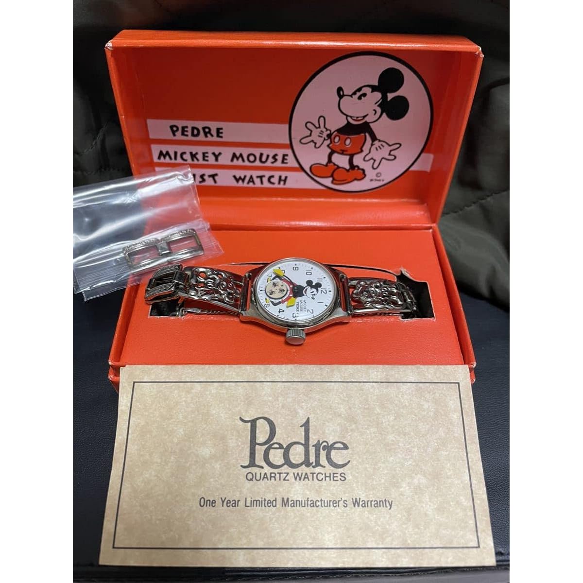 Vintage Mickey Pedre Reproduction with Chain and Links Ingersol INGERSOLL 30's RRL Chin Strap 40's