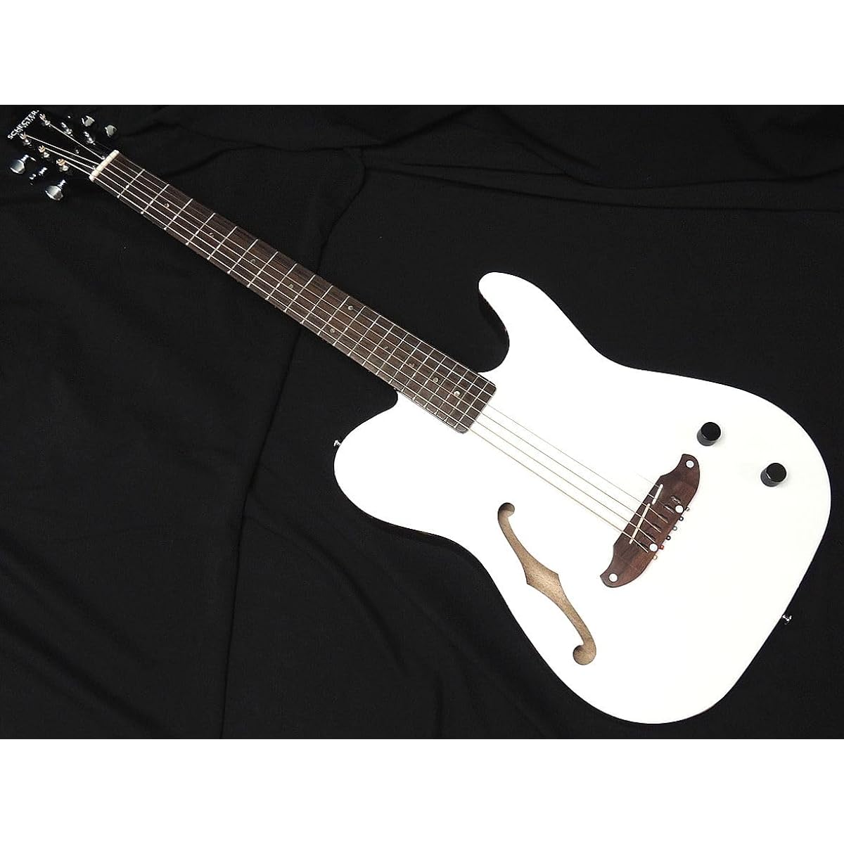 SCHECTER OL-FL WHT Oriental Line Schecter Thin Body Acoustic Guitar F Hole Electric Acoustic Guitar White Gloss Finish