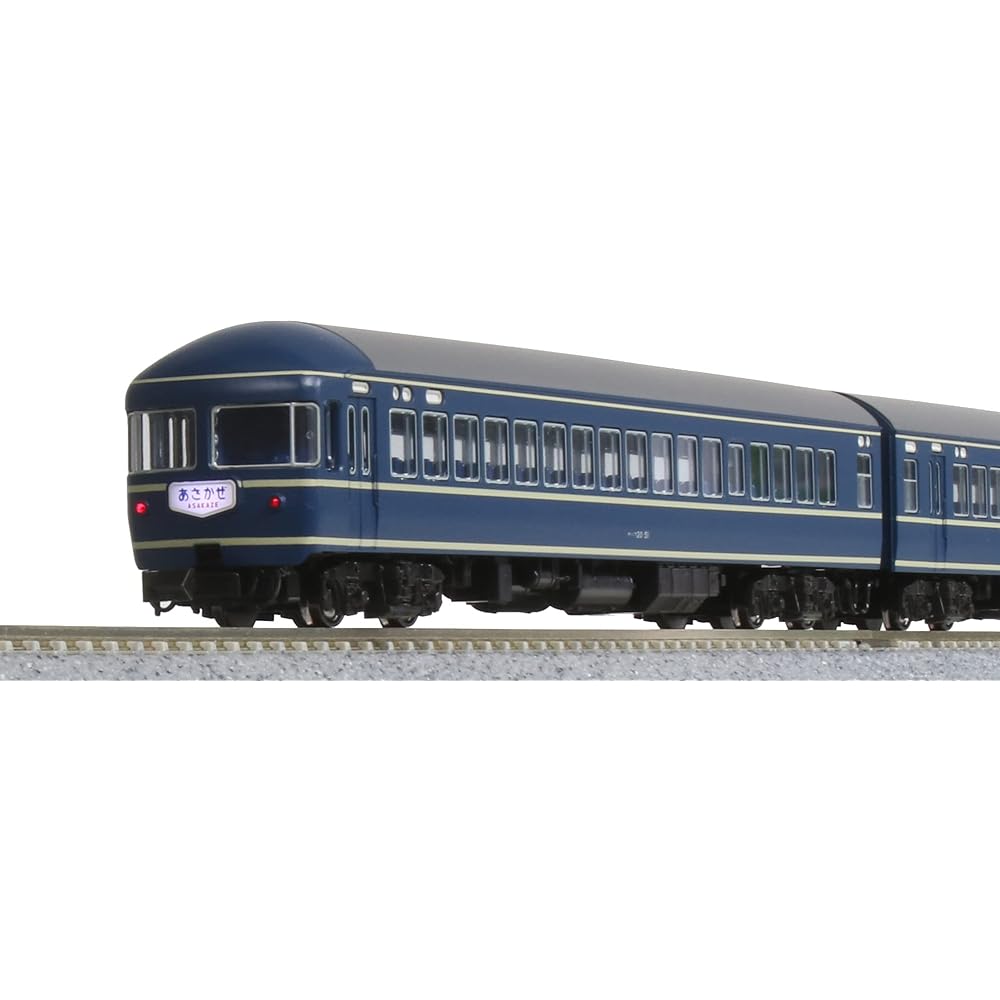 KATO N Gauge 20 Series Sleeper Express Asakaze Initial Formation 7-Car Addition Set 10-1726 Railway Model Passenger Car Blue