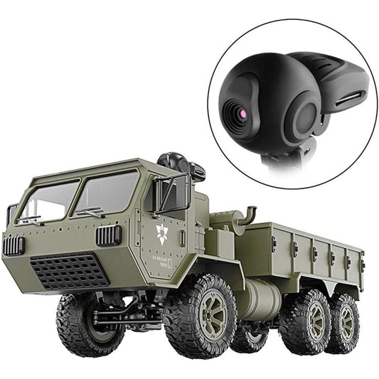 Military Truck Radio Control 6 Wheel Type Huge 48cm 1/16 with Camera 30 Minutes Run Japanese Instruction Manual Toy Army Off-Road Truck Car Car Gift RS Product fy004
