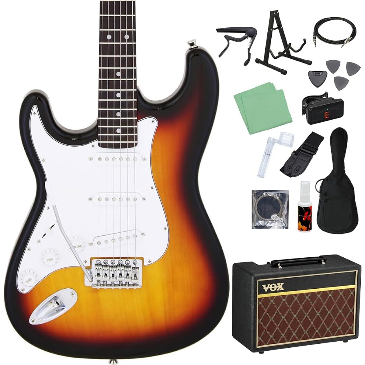 LEGEND LST-Z L/H 3TS Electric Guitar Beginner 14-piece Set [With VOX Amplifier] Left-handed Legend