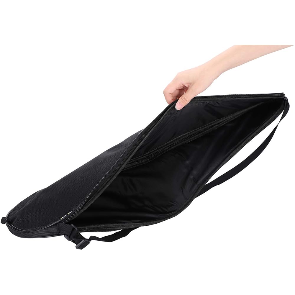 Badminton Racket Bag Racket Case Waterproof Lightweight Racket Bag Adjustable Length Women's Men's Sports Storage Bag Outdoor Black