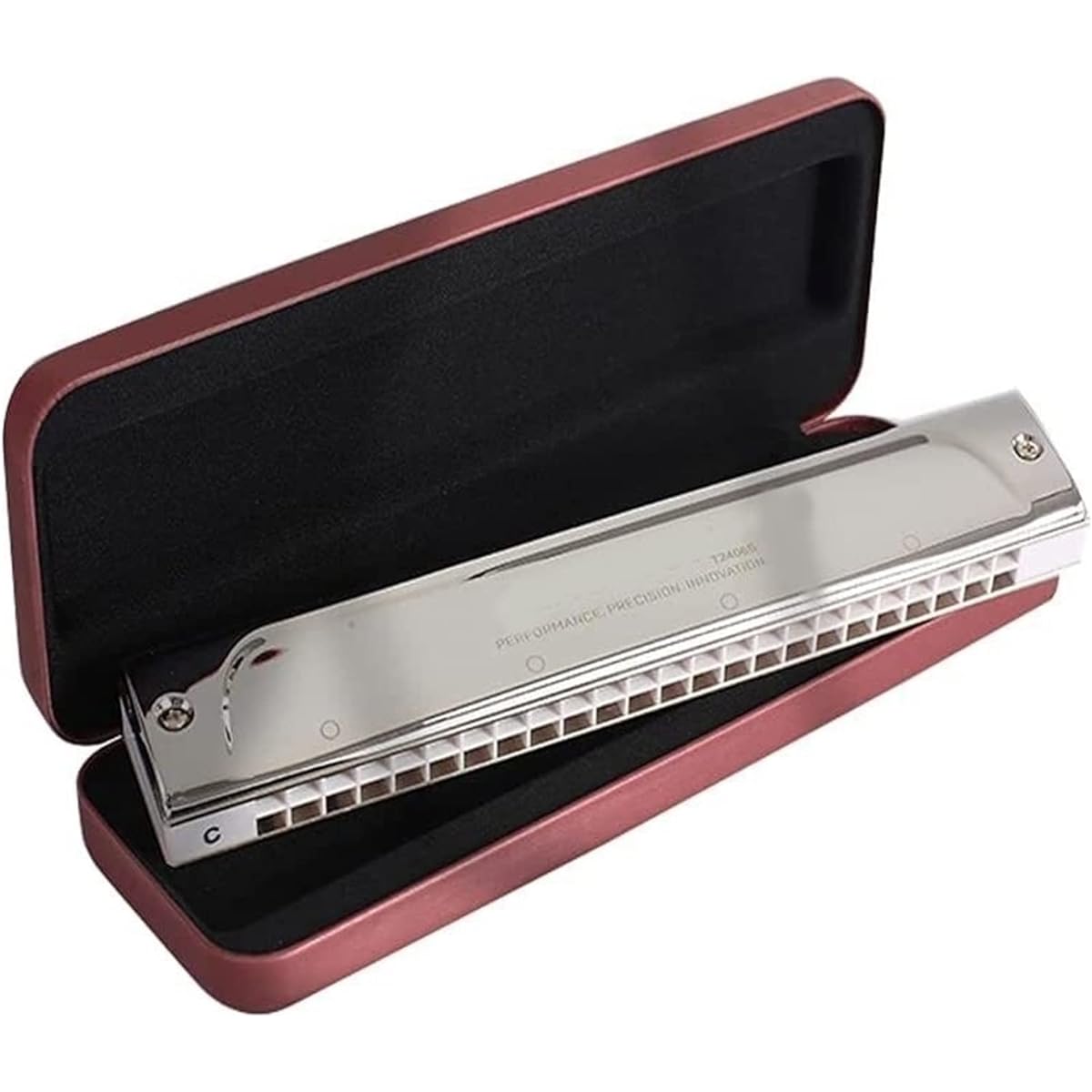 Nice melodious Mouth flute and harmonica-classical instruments-national music-religious voice; Musician's flute; A beautiful gift for a distant friend or a lover! (Color : Silver_Key of E#)