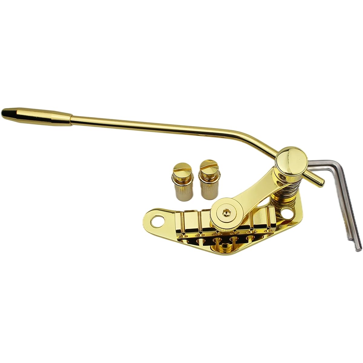 Guyker Tune-O-Matic Style Electric Guitar Bridge Stop Bar Tailpiece Tremolo LP Compatible with SG Guitar Gold