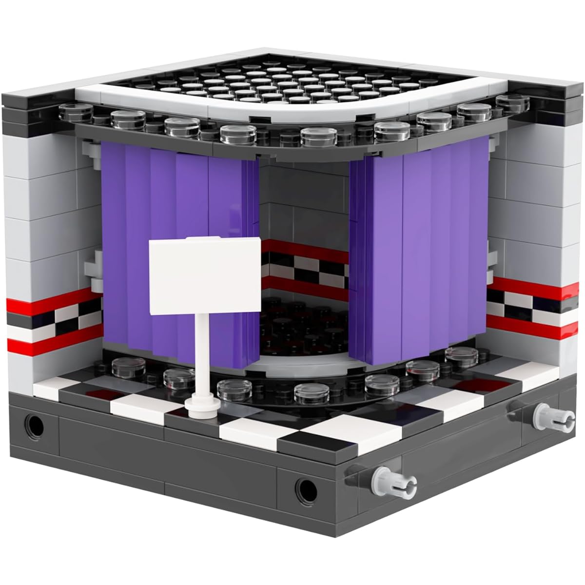 MOOXI-MOC FNAF Stage Building Set, Creative Cute Building Blocks Kit for Kids Halloween Christmas(231 Pieces)