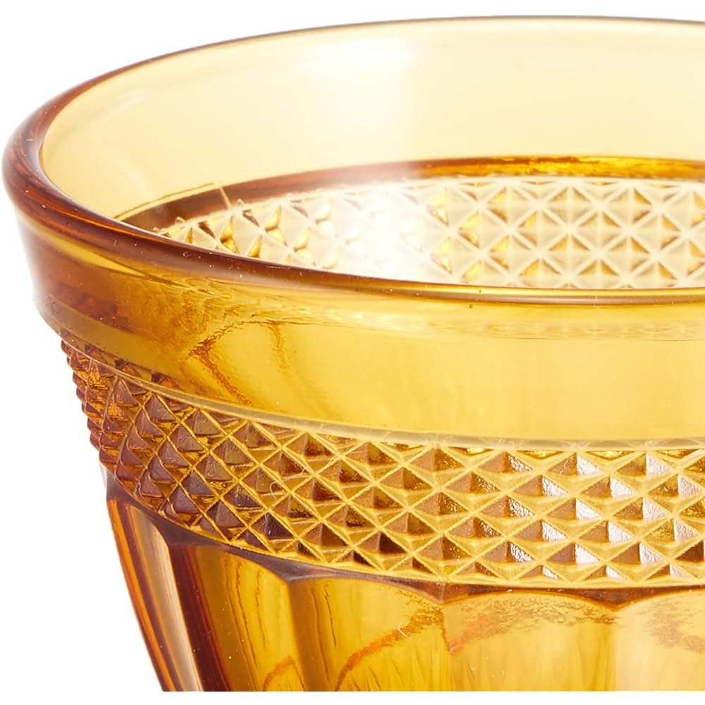 ADERIA Shonai Craft Sake Cup Amber 55ml Mini Glass 6 Pieces Made in Japan F-70458