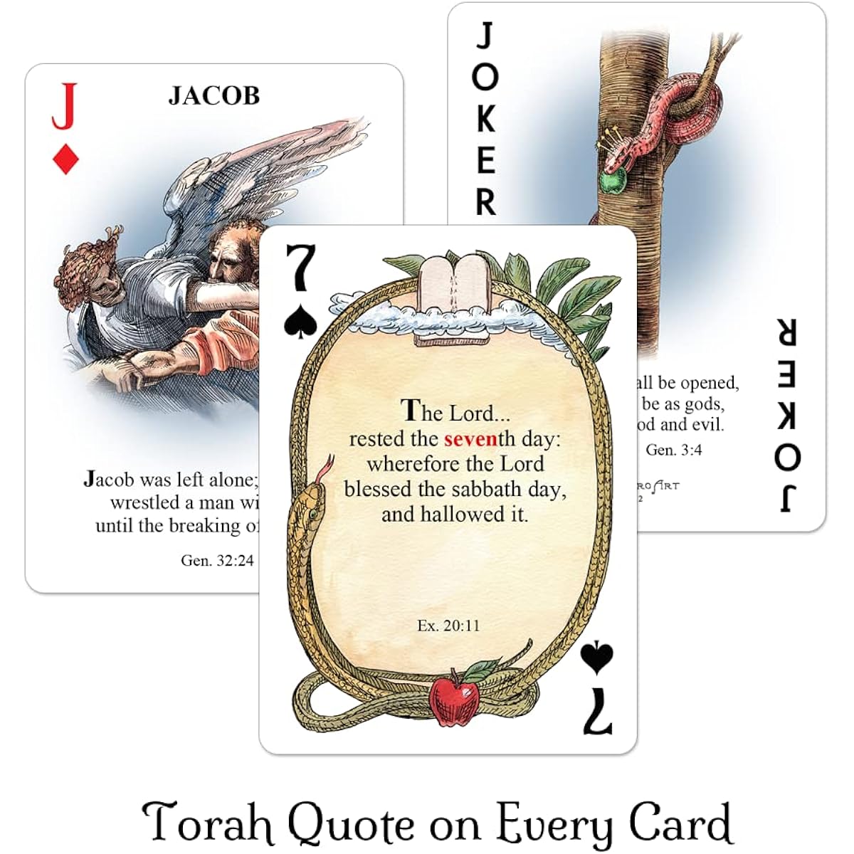 Prospero Art Torah Playing Cards
