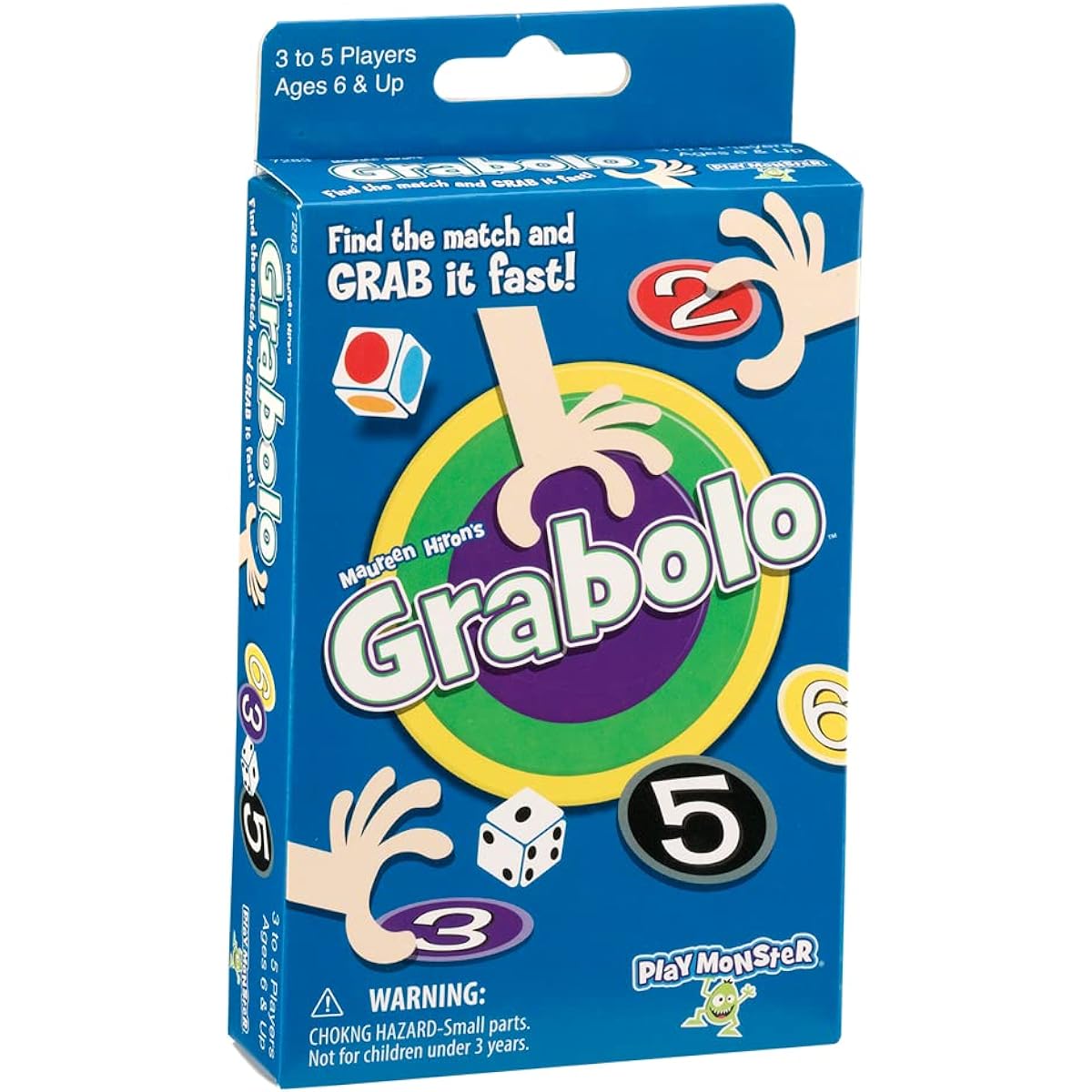 PlayMonster Gravolo - High Speed Grabbing Card Game Blue (7283)