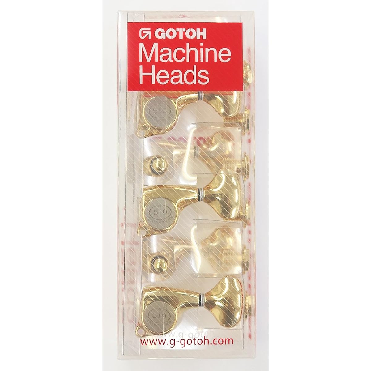 GOTOH Guitar Peg, L5 Button, 3+3, Chrome (02012CX) SGL510-L5-3+3-C