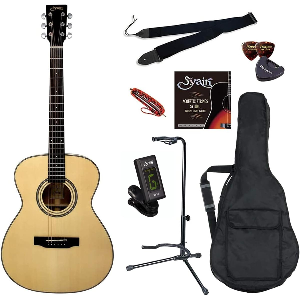 S.Yairi Acoustic Guitar Original 9 Piece Special Set YF-05/N Natural