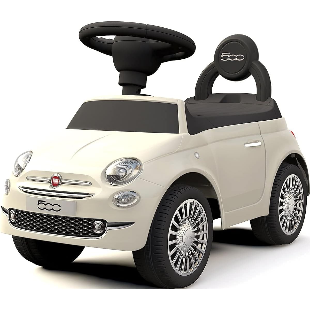 Ride-on toy Fiat 500 FIAT500 ST mark licensed product Kick-start toy Ride-on toy Vehicle toy [620] (WHITE)