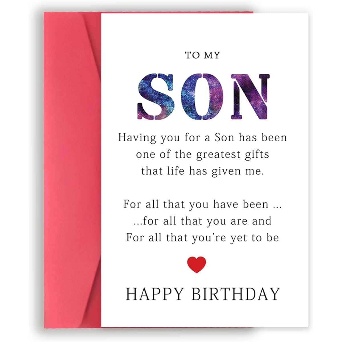 Simple son birthday cards Unique birthday cards for son Sassy son birthday cards from parents Special birthday gifts for son from mom and dad Birthday gifts for son