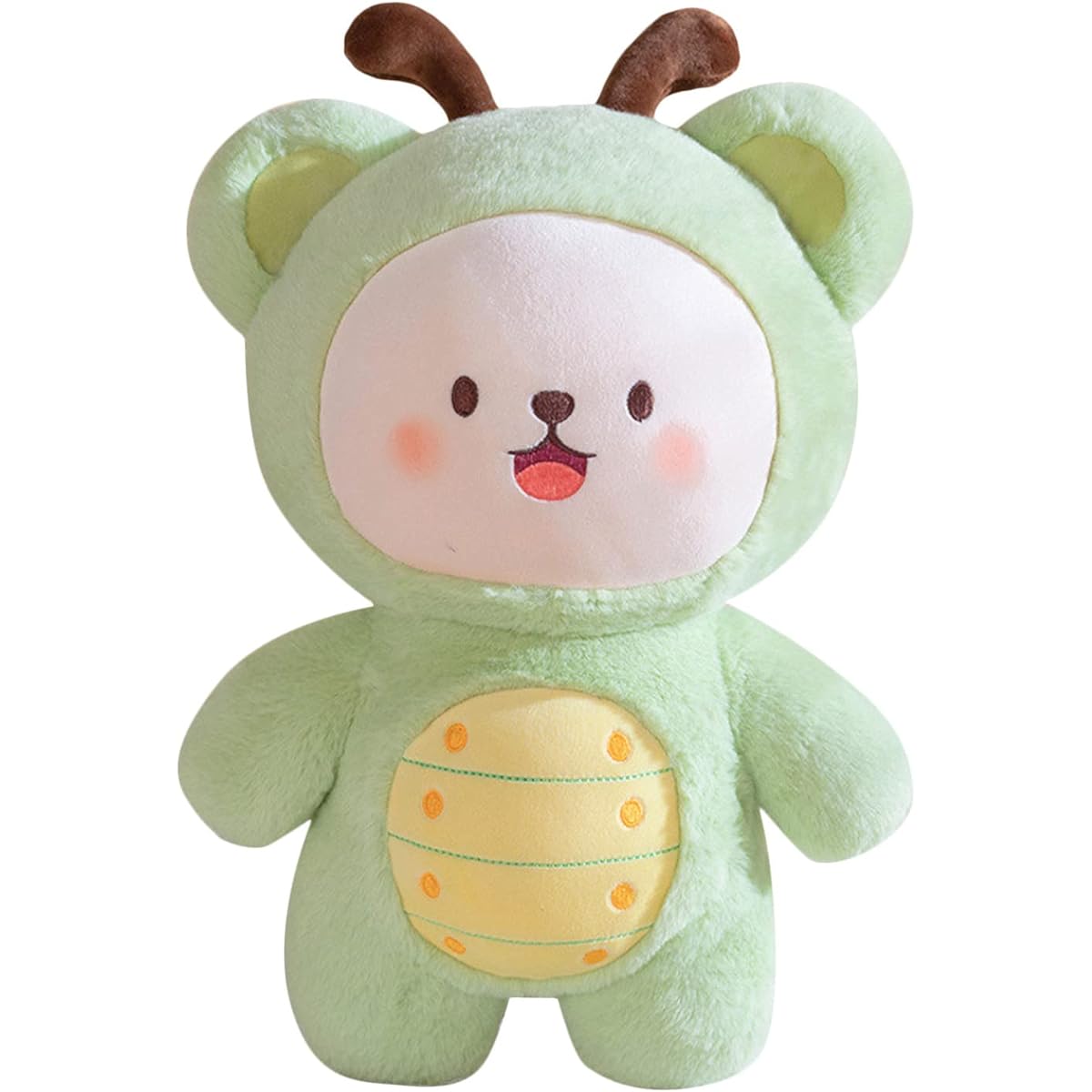 PEACH CAT Green Caterpillar Plush Pillow Toy Cute Worm Stuffed Insect Stuffed Animal Gift for Kids 9 Inch