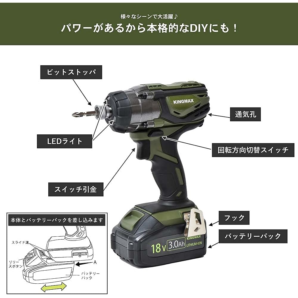 Konan Original 18V Charging Impact Driver KMID-1830 Impact Driver
