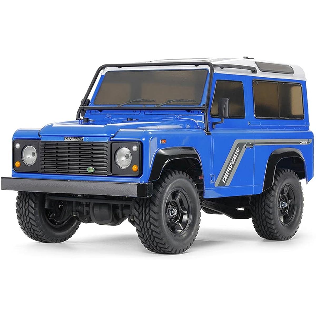 Tamiya 1/10 Electric RC Car Special Project No.178 1/10RC 1990 Land Rover Defender 90 Painted Light Blue Body (CC-02 Chassis) 47478