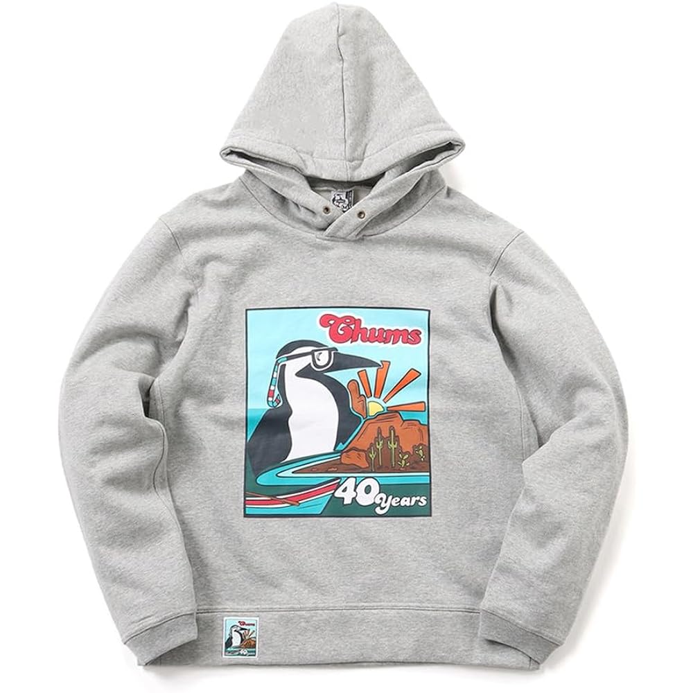 [Chums] Hooded Sweatshirt 40 Years Pullover Parka Men's